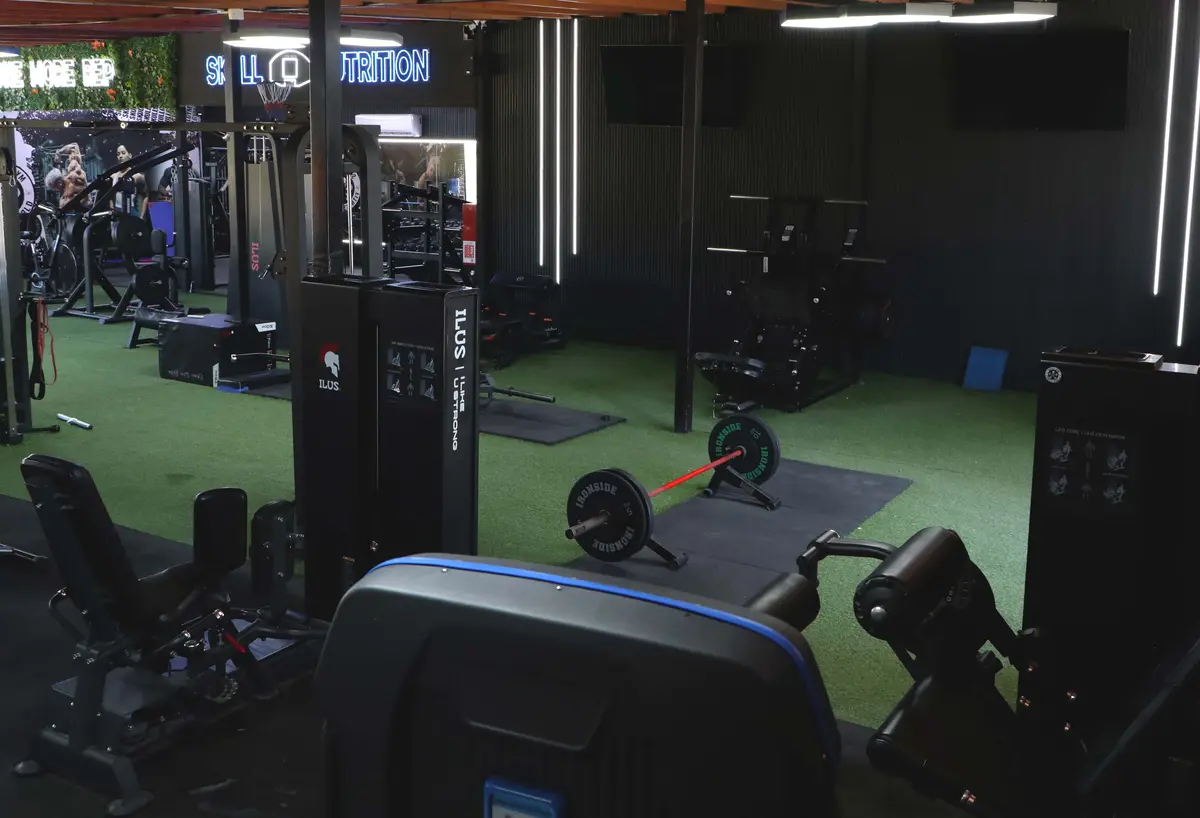 Vista panorámica del gimnasio